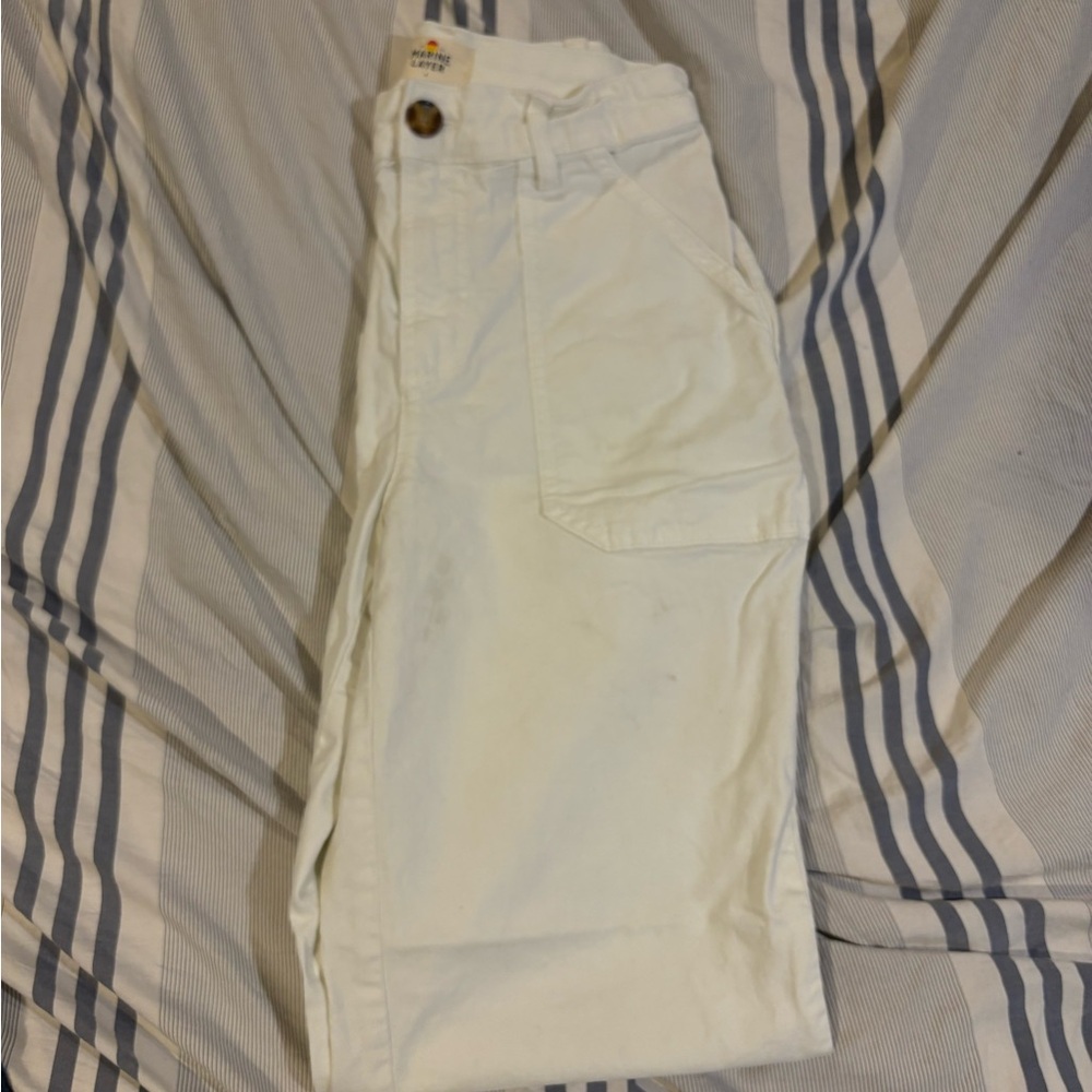 White Casual Pants
